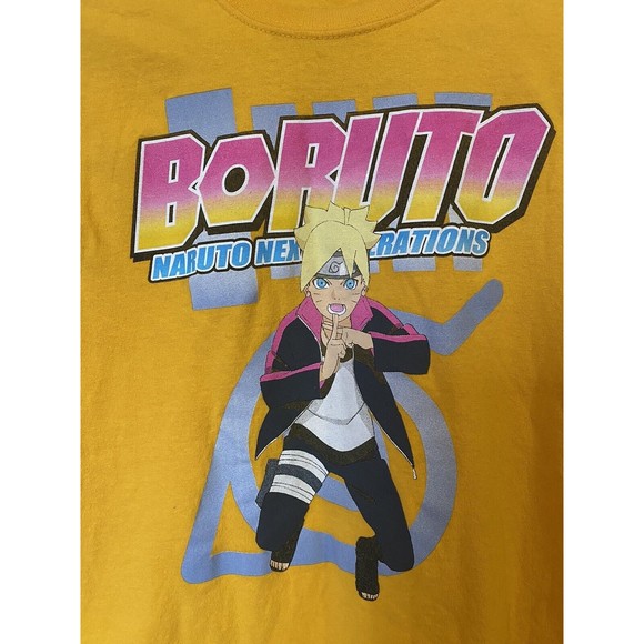 Boruto Naruto Next Generation Yellow Unisex T Shirt Size Small - Picture 2 of 8